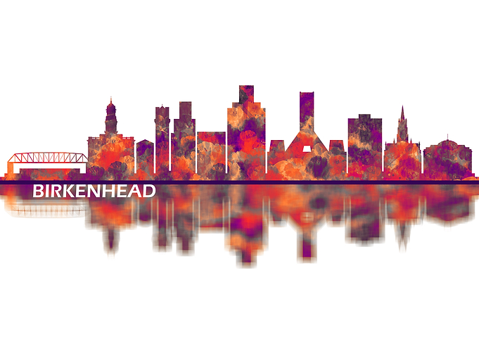Birkenhead England Skyline