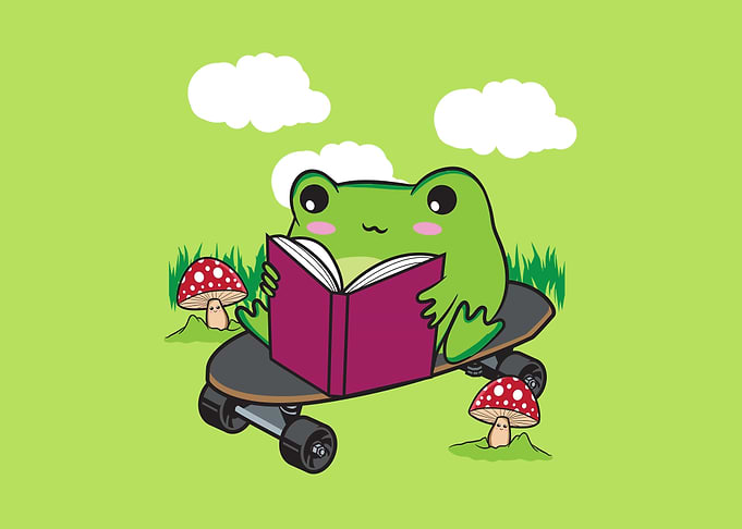 Cottagecore Kawaii Frog