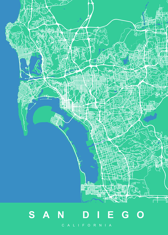 SAN DIEGO Map California