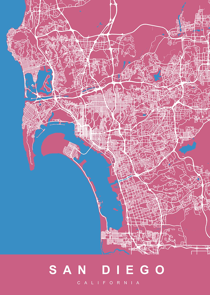 SAN DIEGO Map California