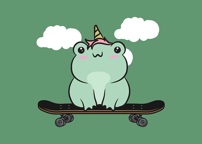 Cottagecore Kawaii Frog