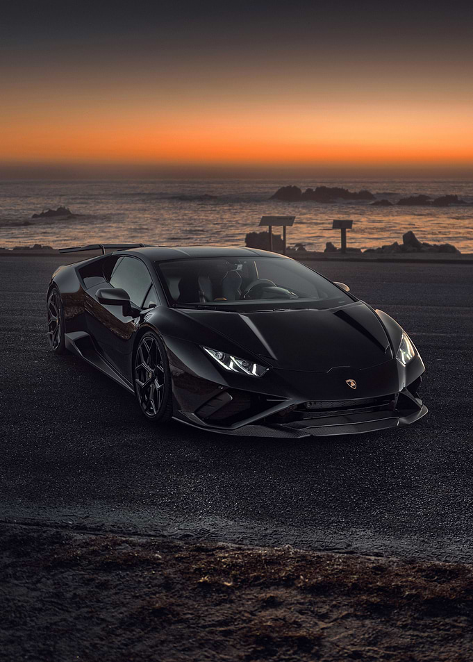 Lamborghini on the beach