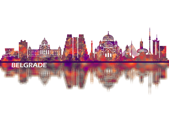 Belgrade Serbia Skyline