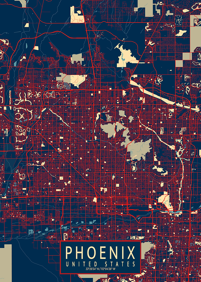 Phoenix City Map Hope