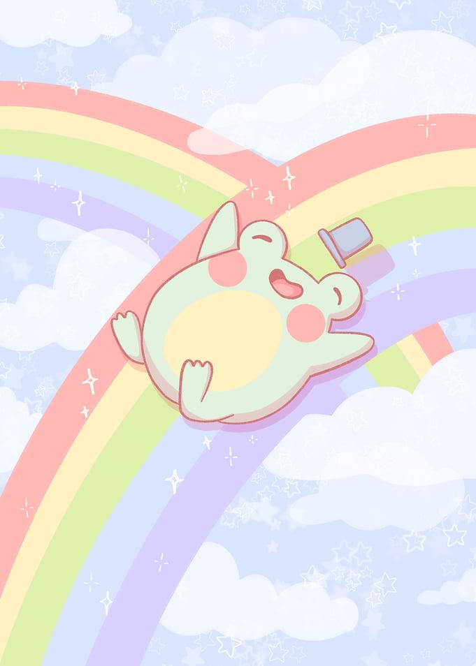 Fridolin on a Rainbow