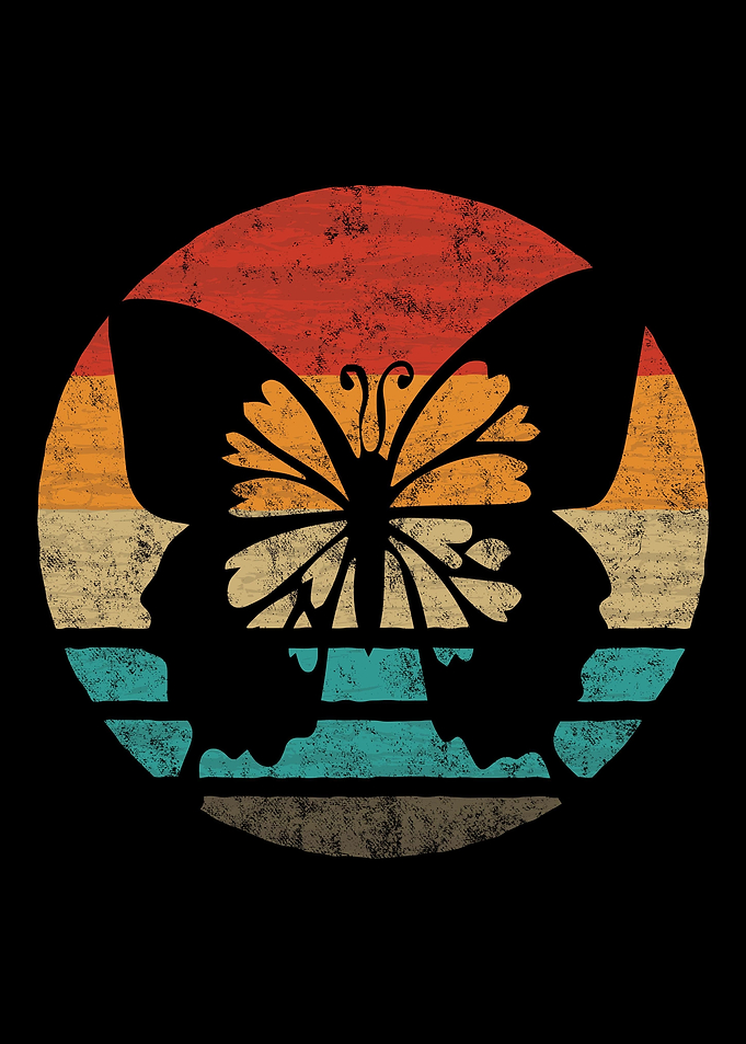 Butterfly Retro Vintage