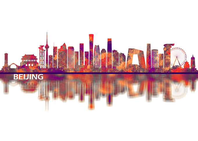 Beijing China Skyline