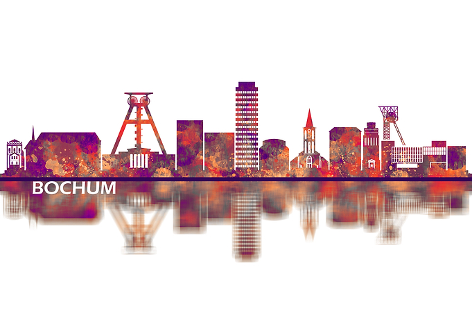 Bochum Germany Skyline