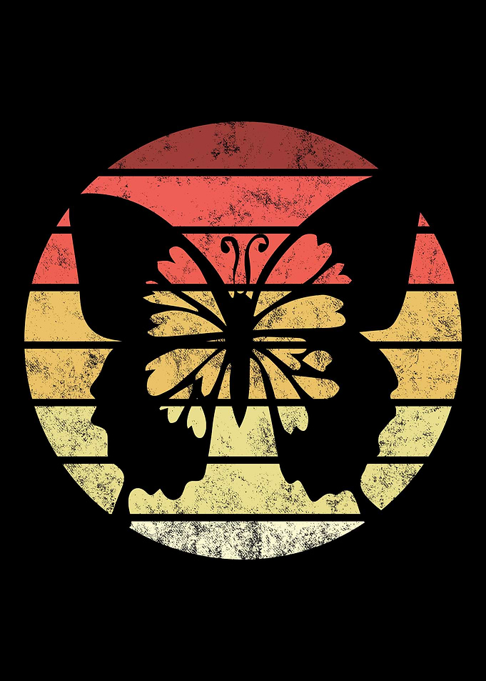 Butterfly Retro Vintage