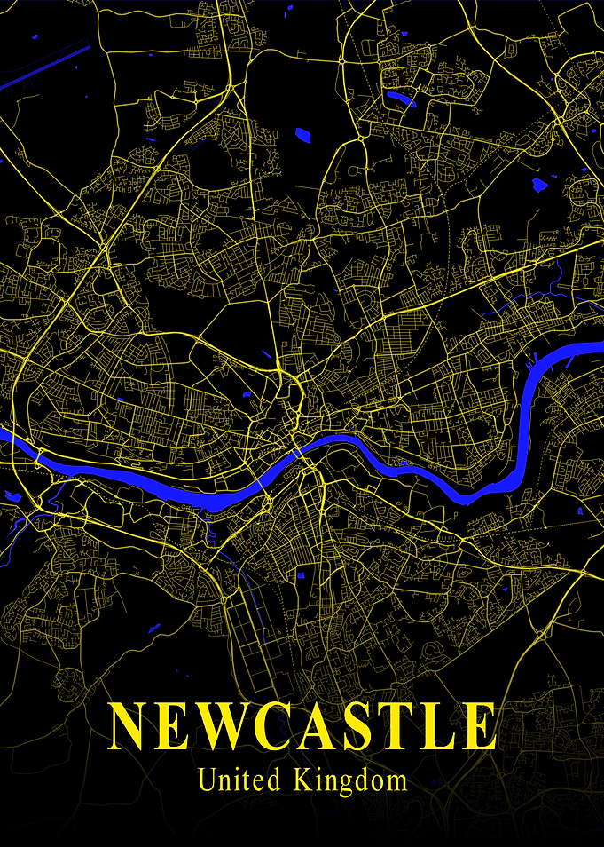 Newcastle City Map England
