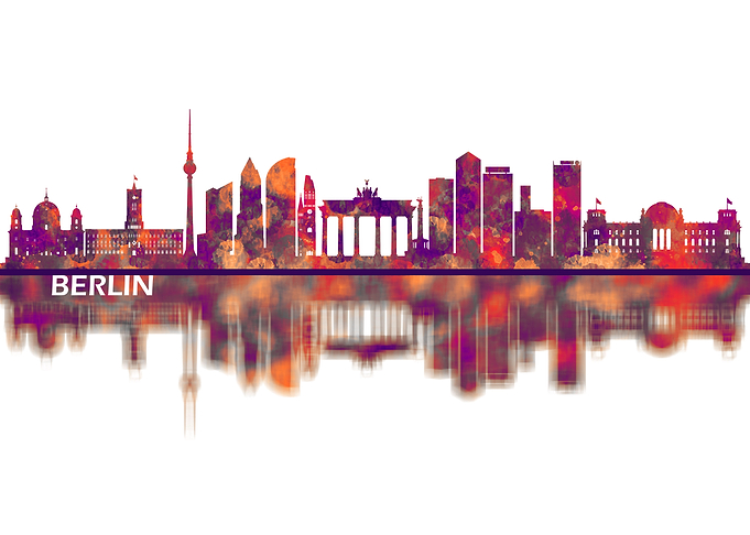 Berlin Germany Skyline