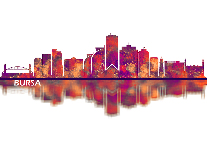 Bursa Turkey Skyline