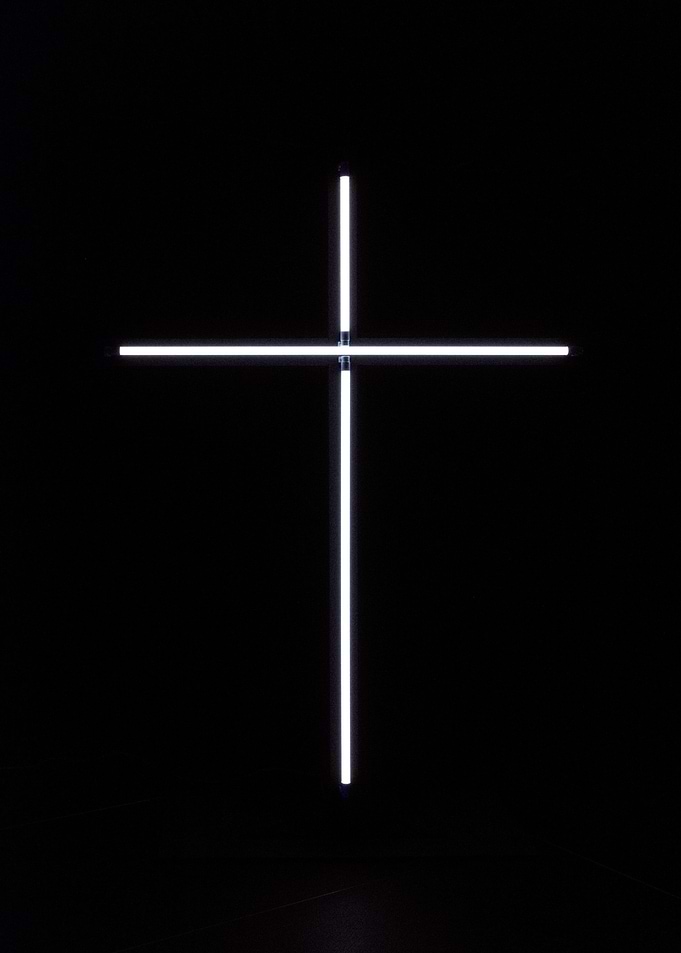 Neon Christian Cross