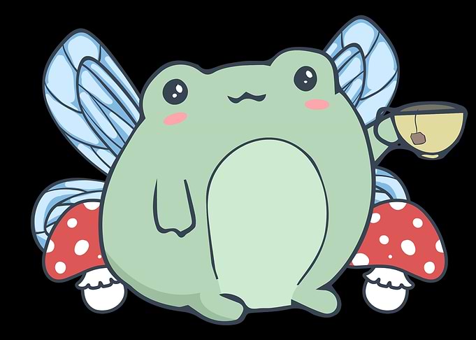 Cottagecore Fairy Frog