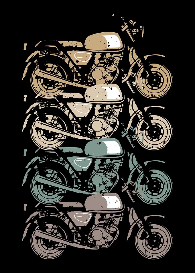 Biker Motorcycle Bike Chop
