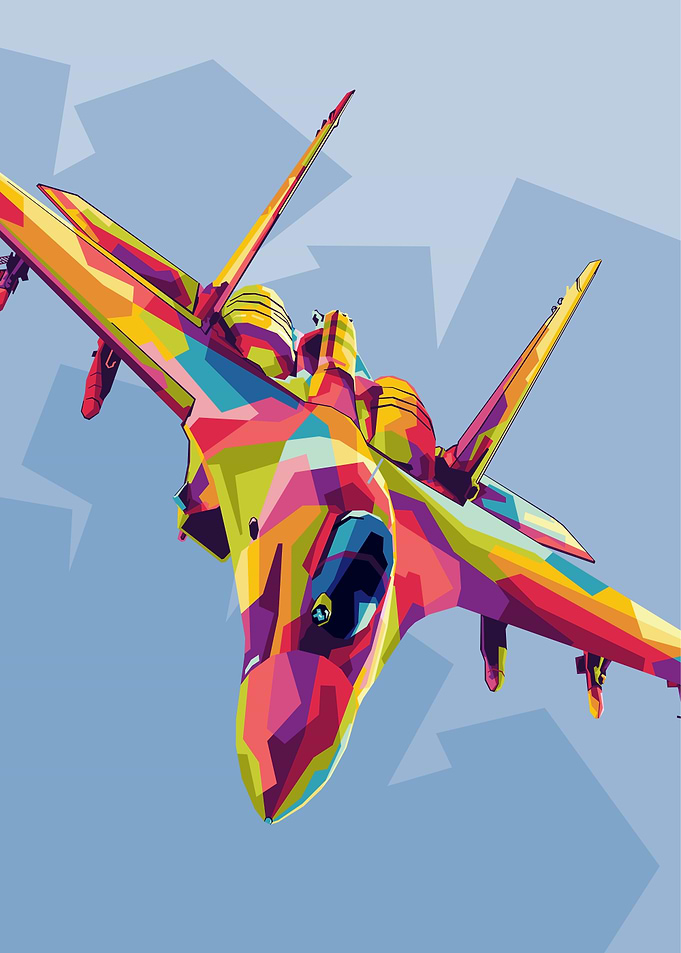 Jet Fighter Sukhoi SU 35