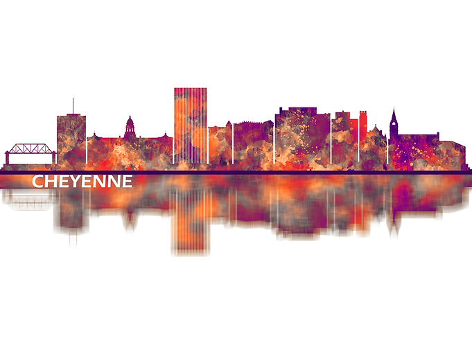 Cheyenne Wyoming Skyline