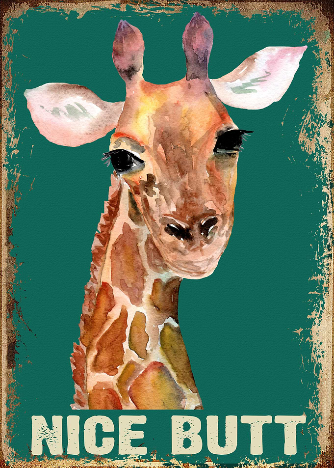 Nice Butt Funny Giraffe