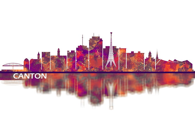 Canton Ohio Skyline
