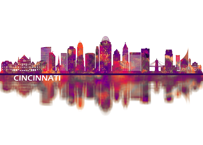 Cincinnati Ohio Skyline