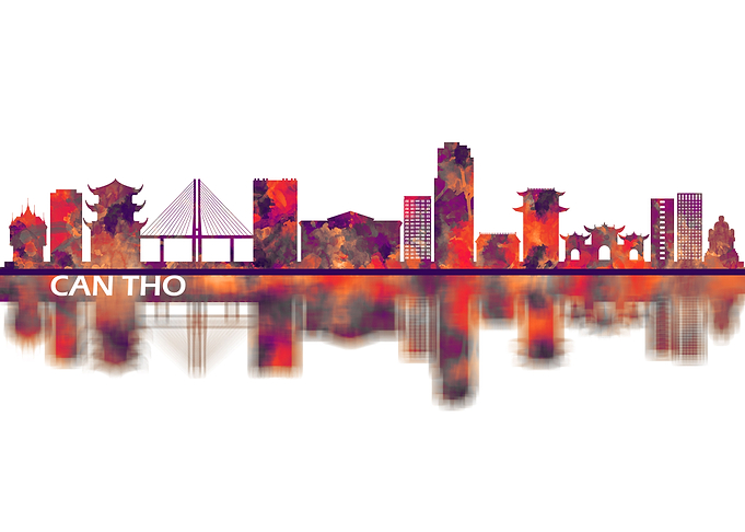Can Tho Vietnam Skyline