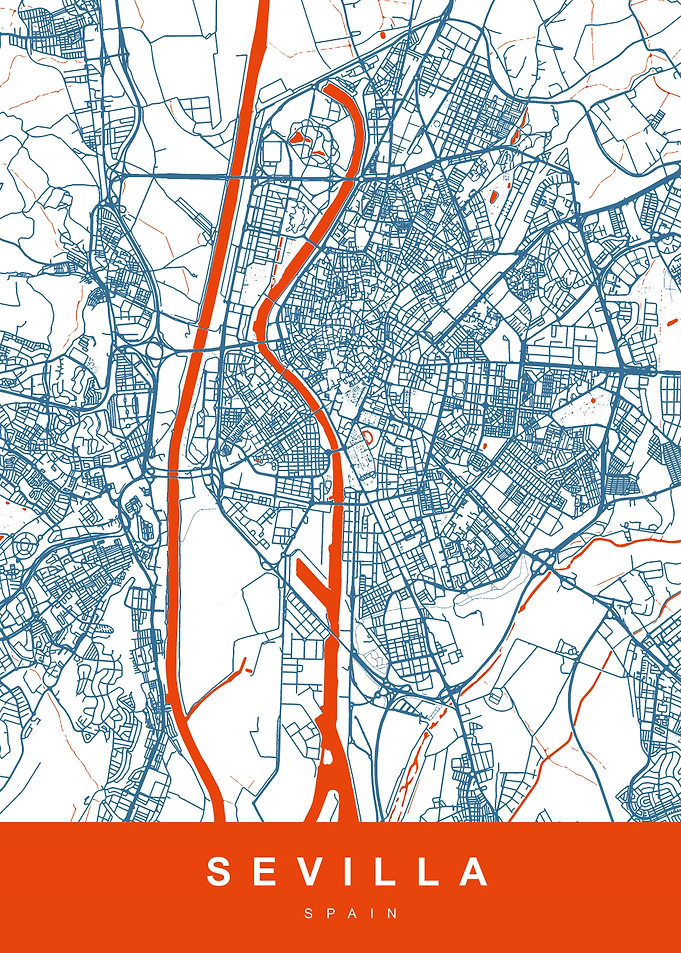 SEVILLA City Map Spain