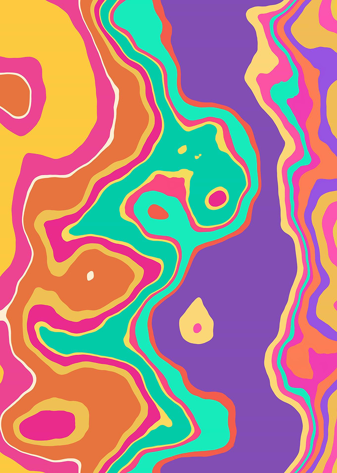 Abstract Marble Art