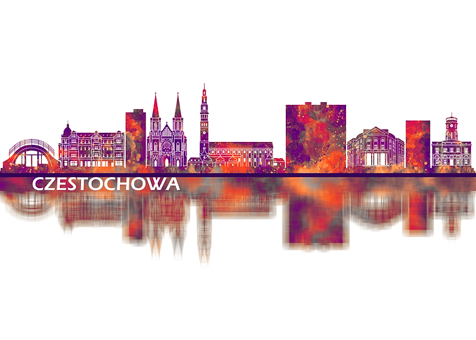 Czestochowa Poland Skyline