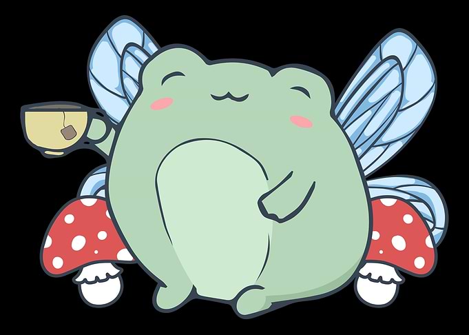 Cottagecore Fairy Frog