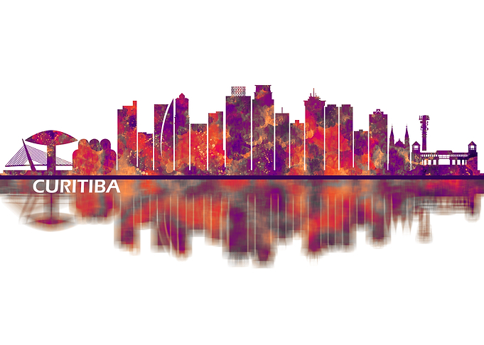 Curitiba Brazil Skyline