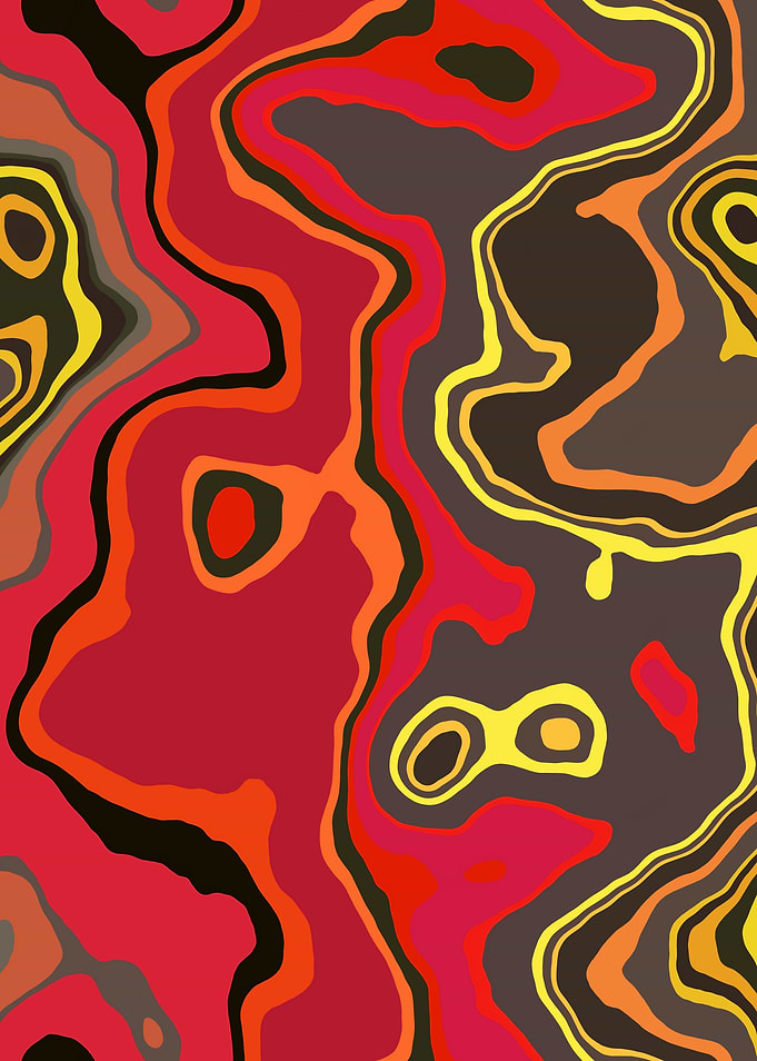 Abstract Marble Art