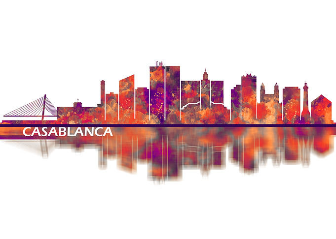 Casablanca Morocco Skyline
