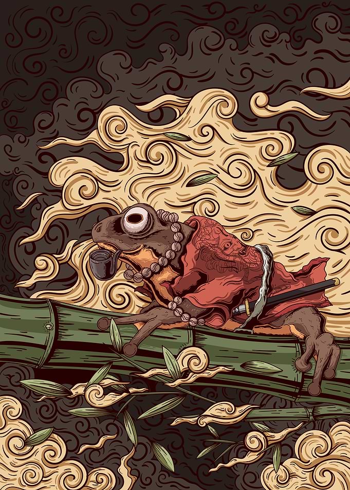 samurai frog