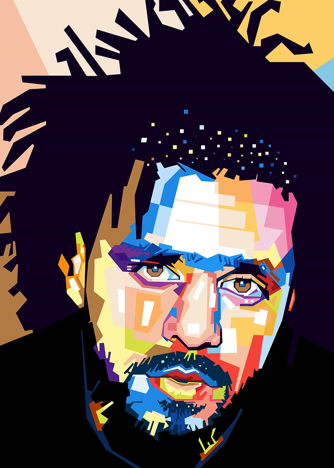 J Cole Colorful Art