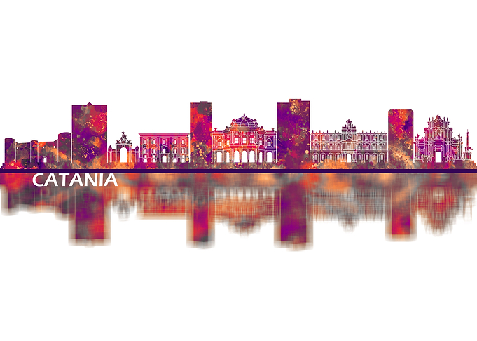 Catania Italy Skyline