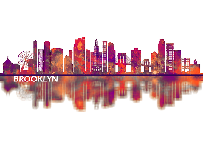 Brooklyn New York Skyline