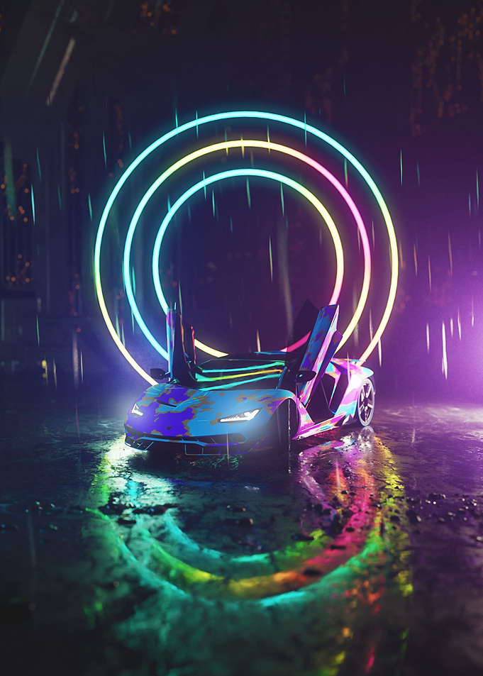 Neon Lambo