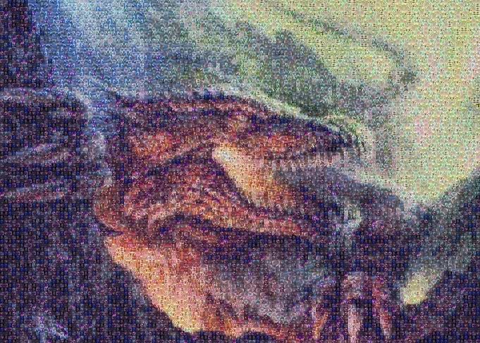 Dragon Claws Photo Mosaic