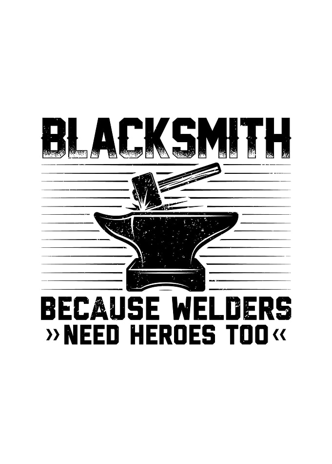 Blacksmith Text Art Gift