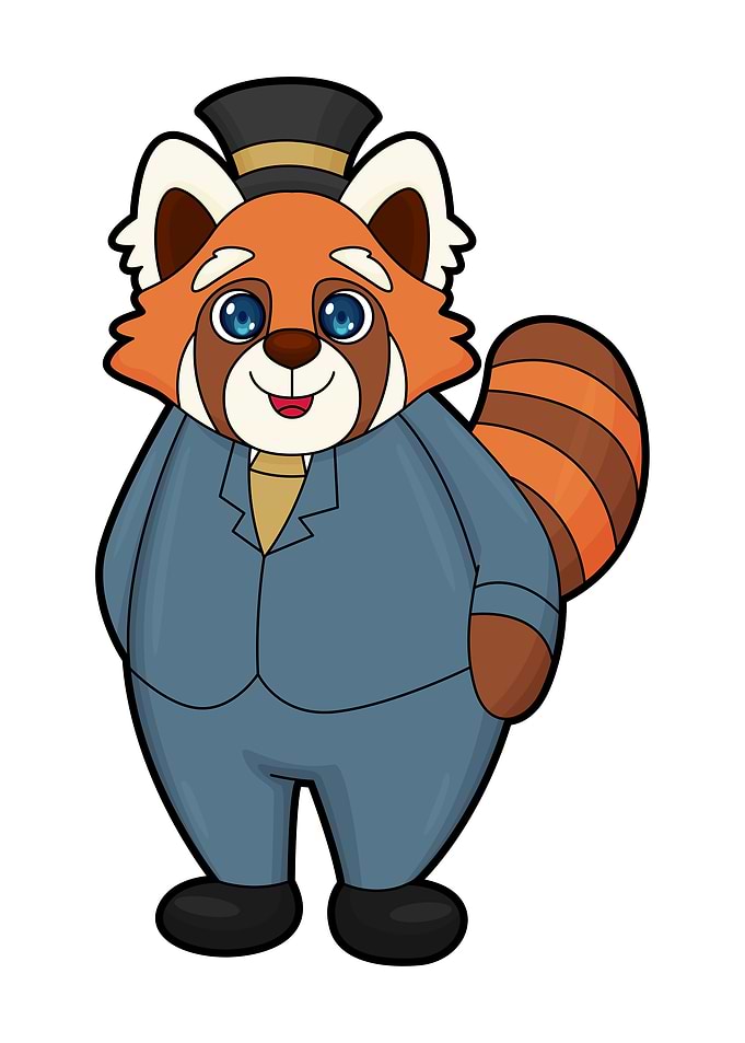 Red Panda Groom Hat