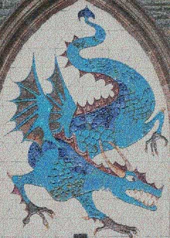 Blue Dragon Photo Mosaic