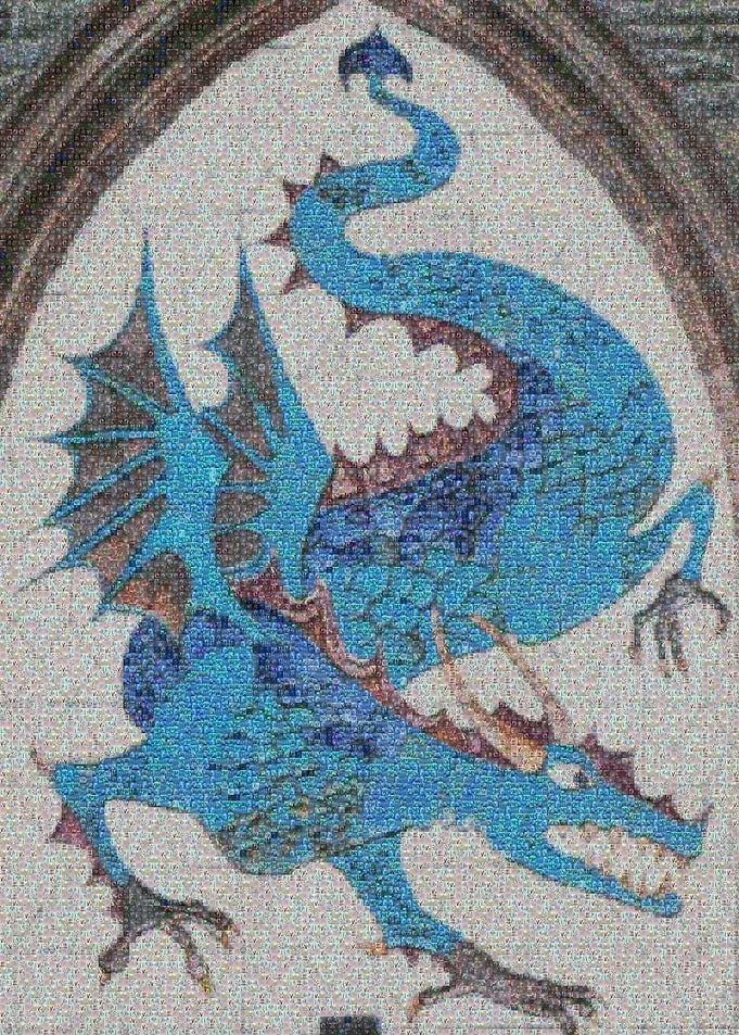 Blue Dragon Photo Mosaic