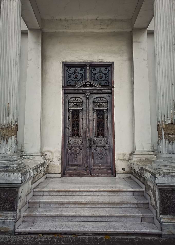 old manor entrance