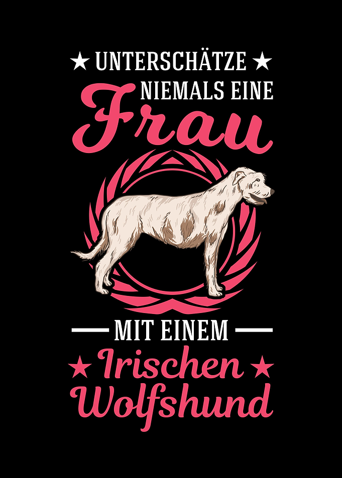 Irischer Wolfshund Frau