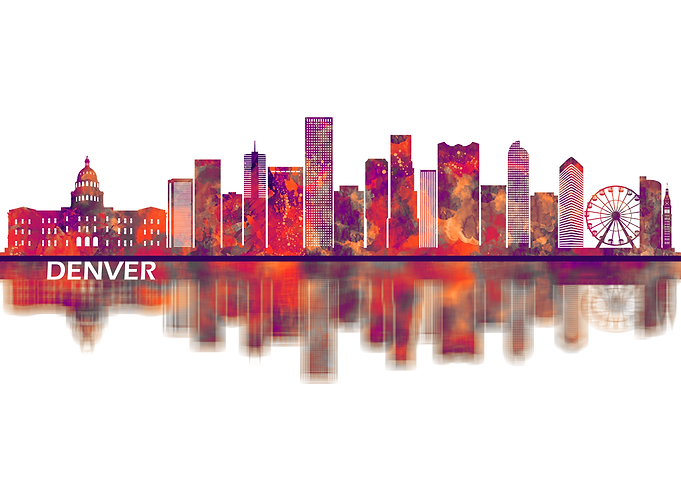Denver Colorado Skyline