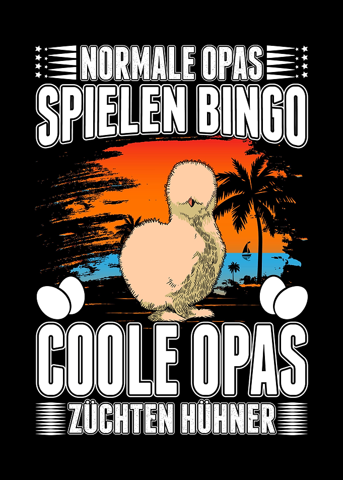 Hhner Opa Seidenhuhn