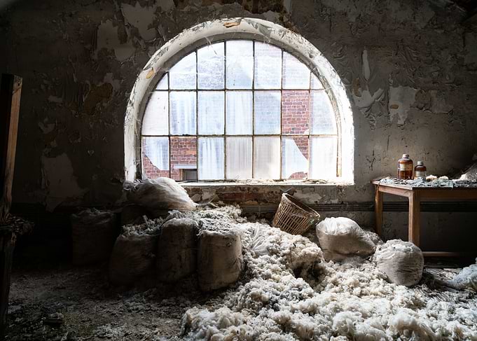 Bags of Wool Left Behind