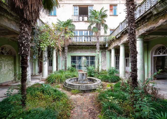 Abandoned Jungle Fountain