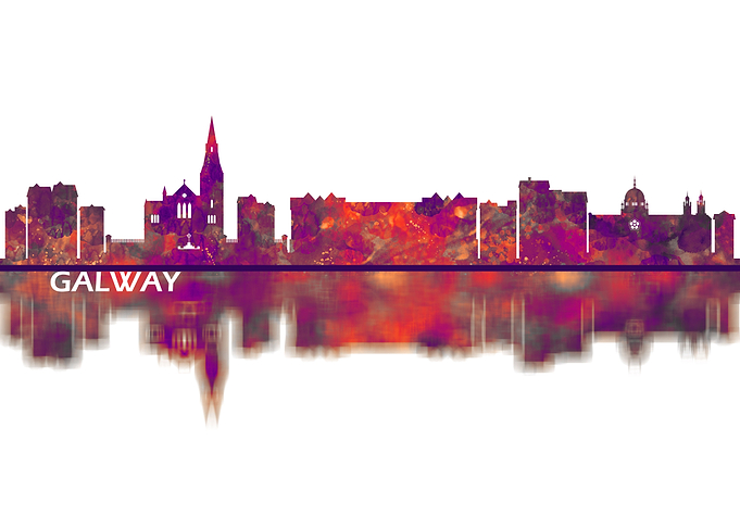 Galway Ireland Skyline