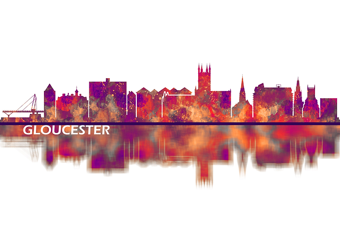 Gloucester England skyline